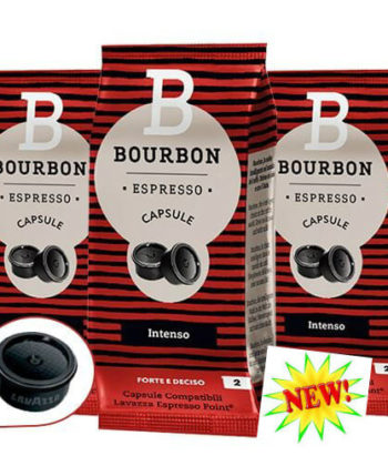 100 Capsule Caffè Bourbon Intenso Compatibili con Lavazza Espresso Point