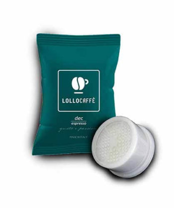 100 Capsule Lollo Caffè Decaffeinato Compatibili con Lavazza Espresso Point