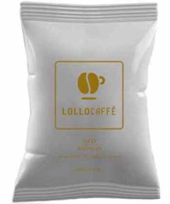 100 Capsule Lollo Caffè Oro Espresso Compatibili con Lavazza Espresso Point