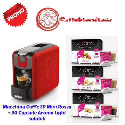 macchina caffe lavazza epMini espresso point con 30 capsule solubili